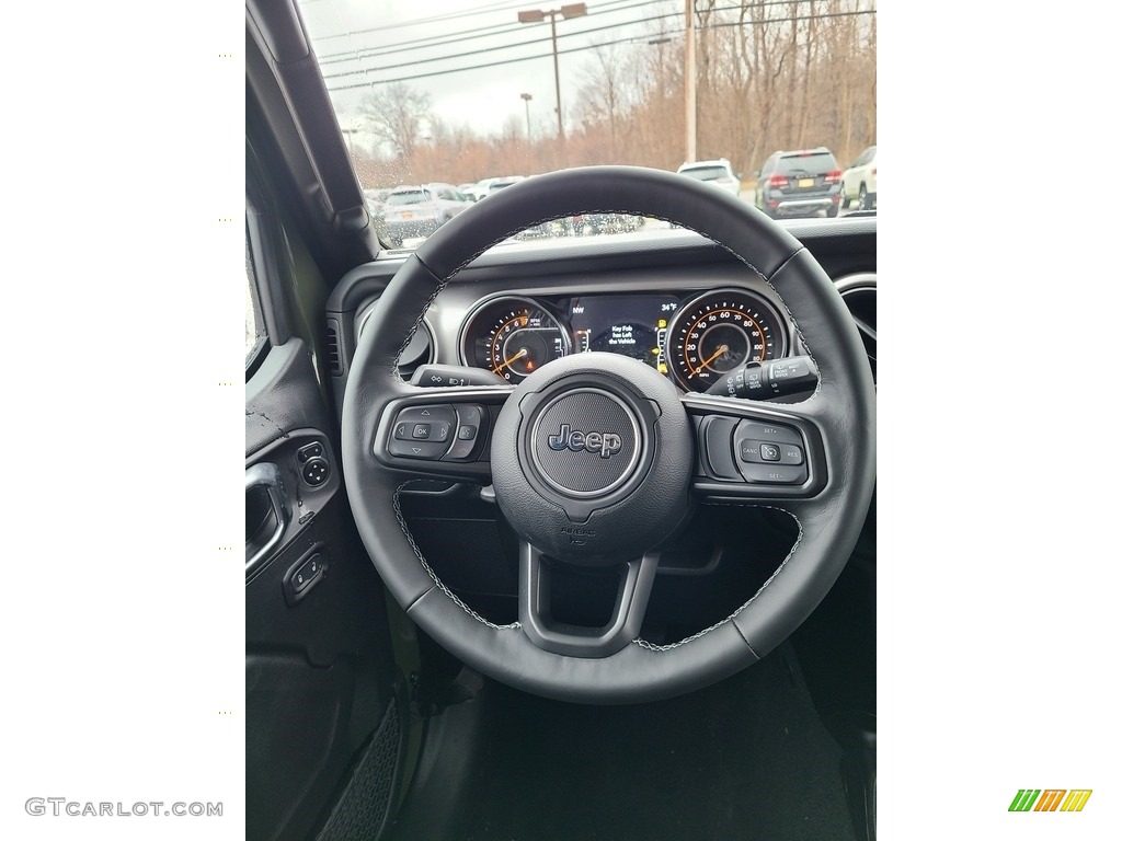 2021 Jeep Wrangler Unlimited Sport 4x4 Black Steering Wheel Photo #140685681