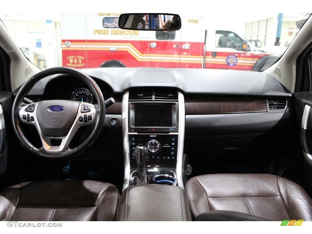 2013 Edge Limited AWD - White Platinum Tri-Coat / Sienna/Charcoal Black photo #9