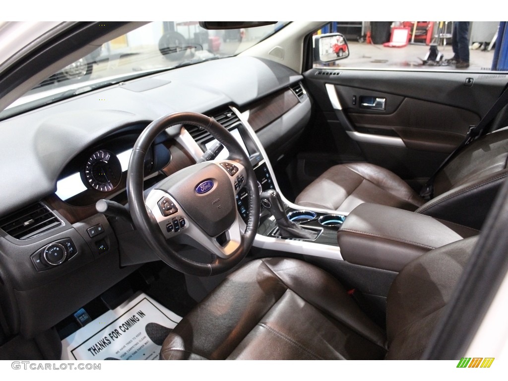 2013 Edge Limited AWD - White Platinum Tri-Coat / Sienna/Charcoal Black photo #10