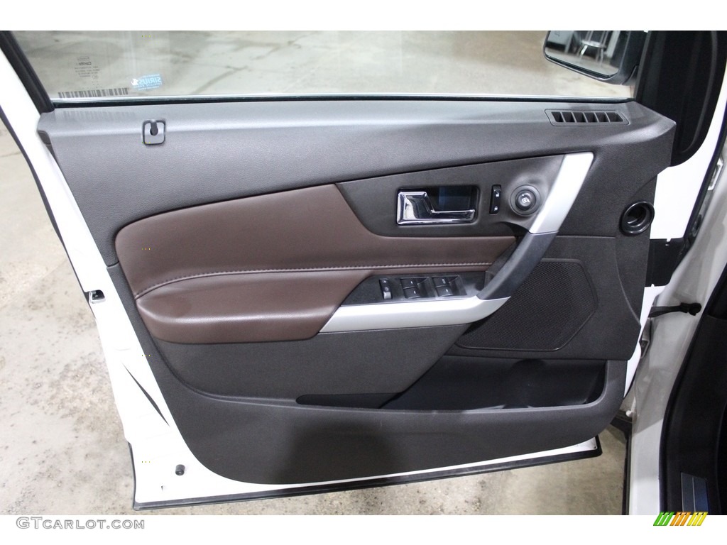 2013 Edge Limited AWD - White Platinum Tri-Coat / Sienna/Charcoal Black photo #11
