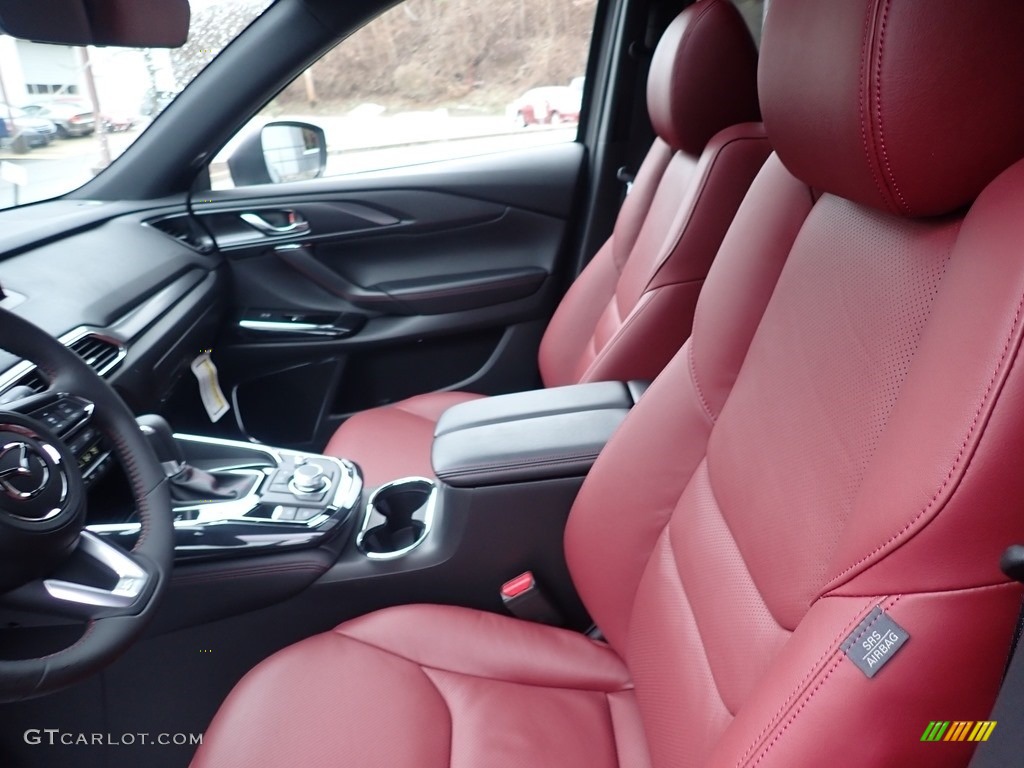 Red Interior 2021 Mazda CX-9 Carbon Edition AWD Photo #140686434