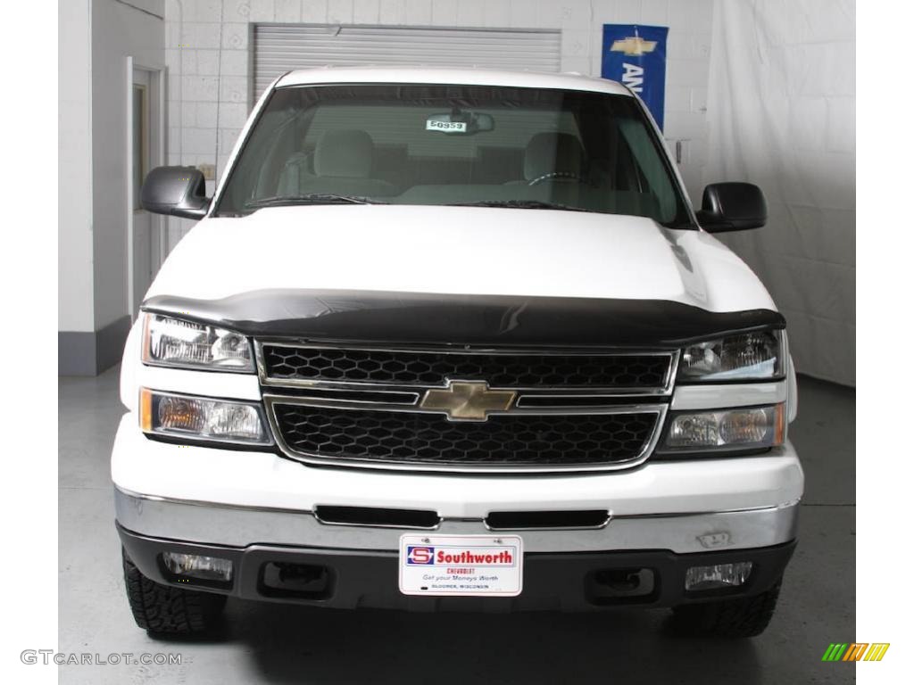 2006 Silverado 1500 LT Crew Cab 4x4 - Summit White / Dark Charcoal photo #2