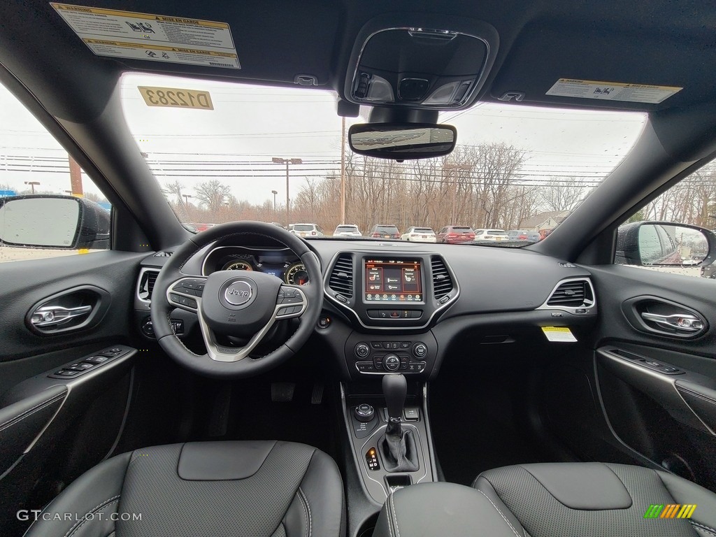 Black Interior 2021 Jeep Cherokee Latitude Lux 4x4 Photo #140687121