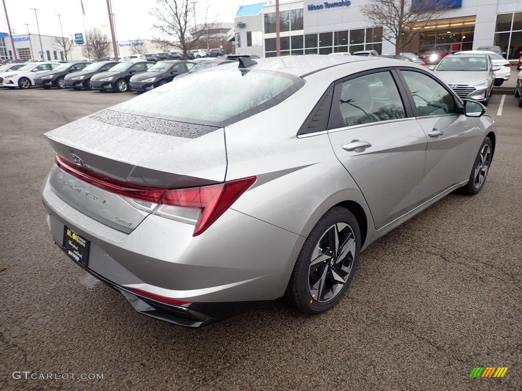 2021 Elantra Limited - Shimmering Silver Pearl / Medium Gray photo #2