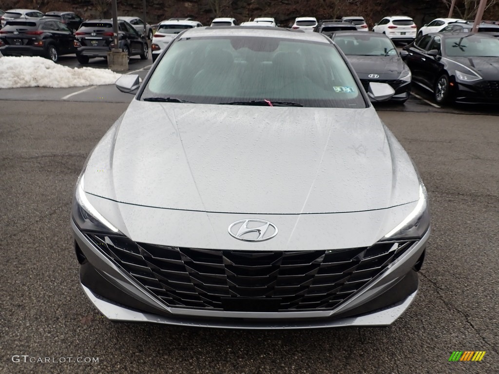 2021 Elantra Limited - Shimmering Silver Pearl / Medium Gray photo #4