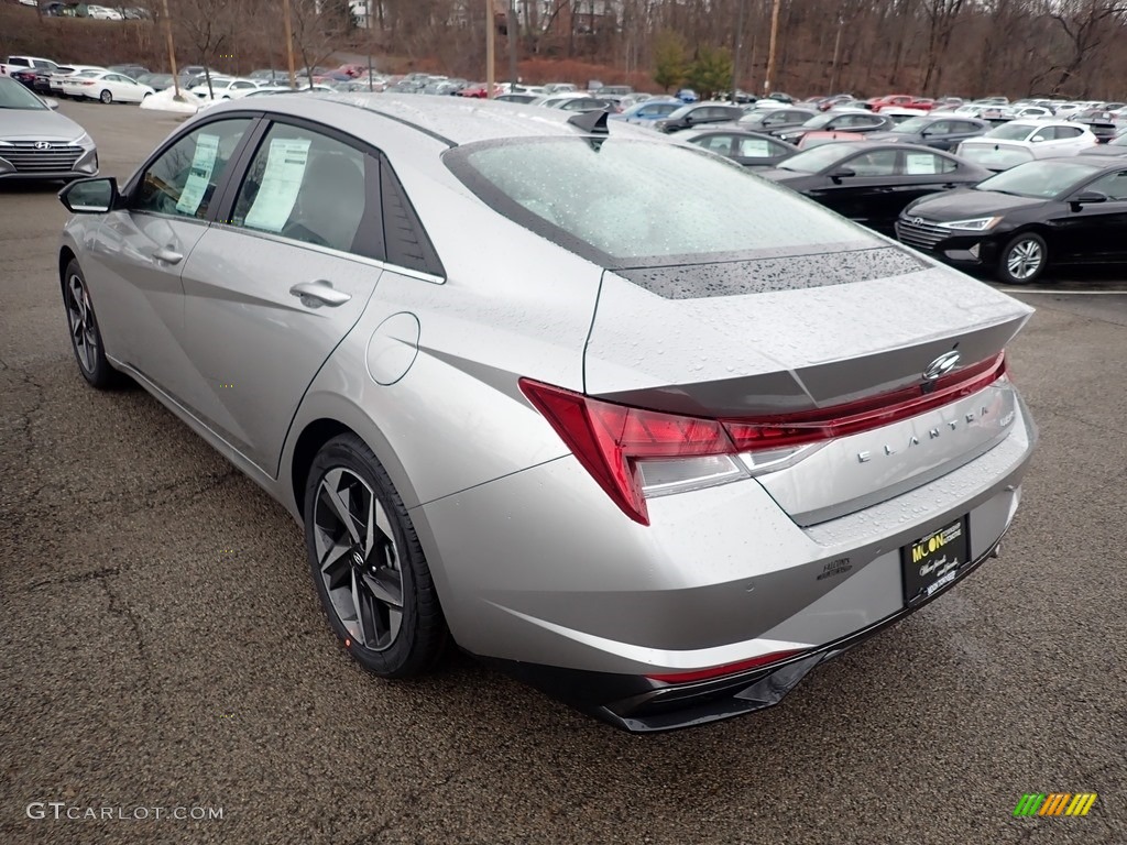 2021 Elantra Limited - Shimmering Silver Pearl / Medium Gray photo #6