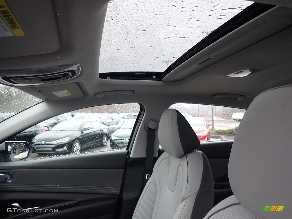 2021 Elantra Limited - Shimmering Silver Pearl / Medium Gray photo #12