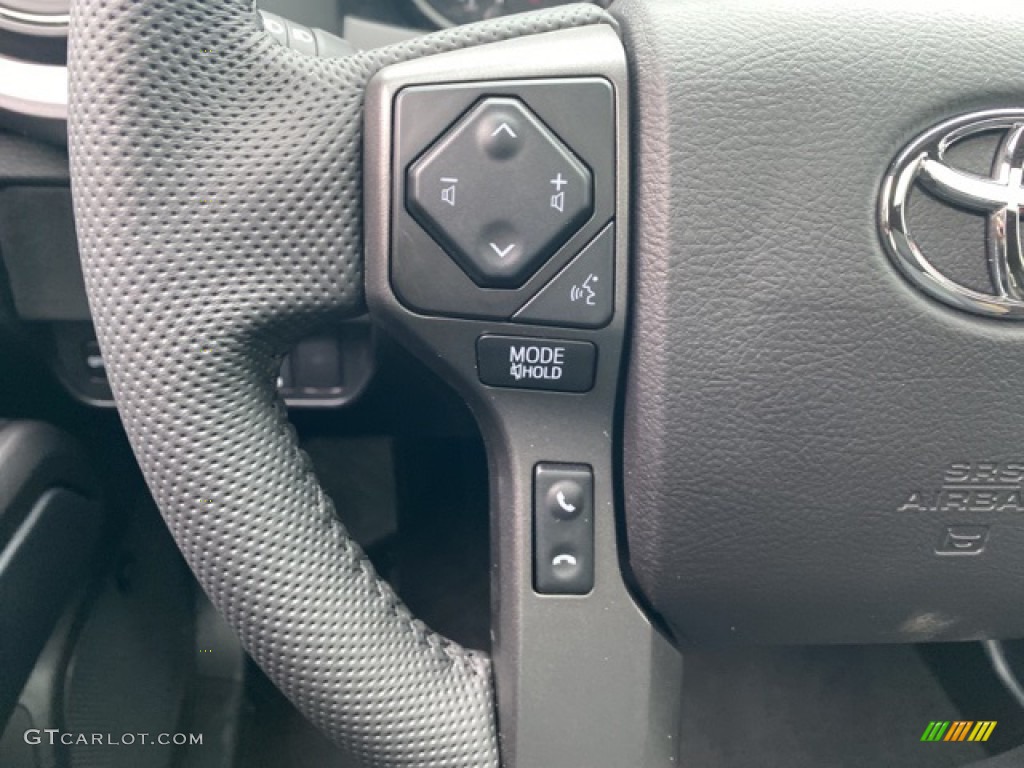 2021 Toyota Tacoma TRD Sport Double Cab 4x4 Black/Gun Metal Steering Wheel Photo #140687600