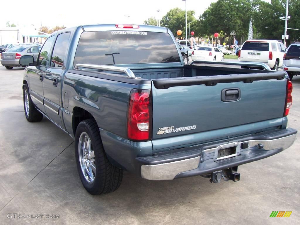 2006 Silverado 1500 LT Crew Cab - Blue Granite Metallic / Tan photo #3