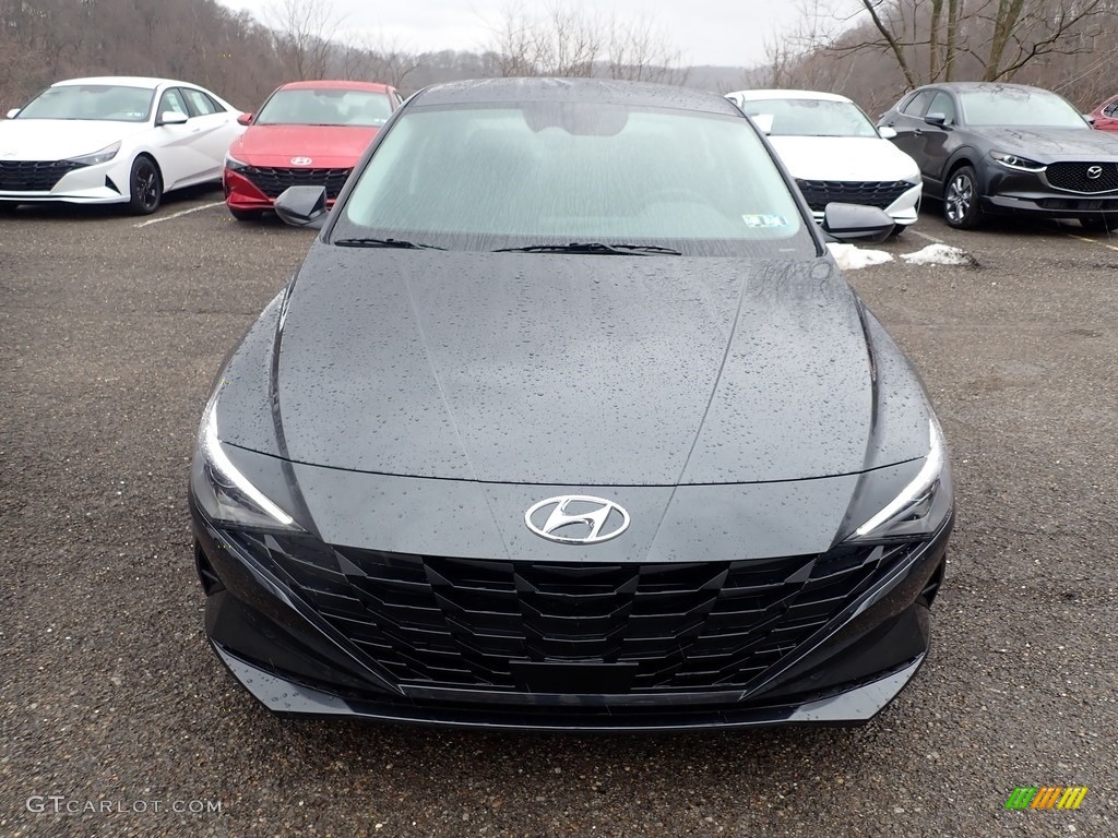 2021 Elantra SEL - Portofino Gray / Black photo #4