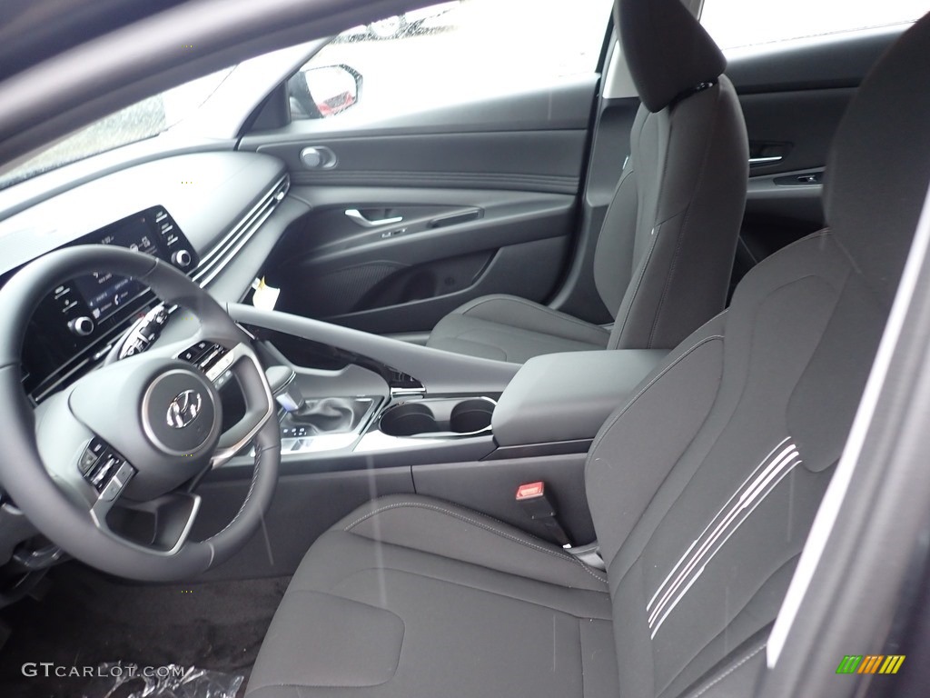 2021 Elantra SEL - Portofino Gray / Black photo #10