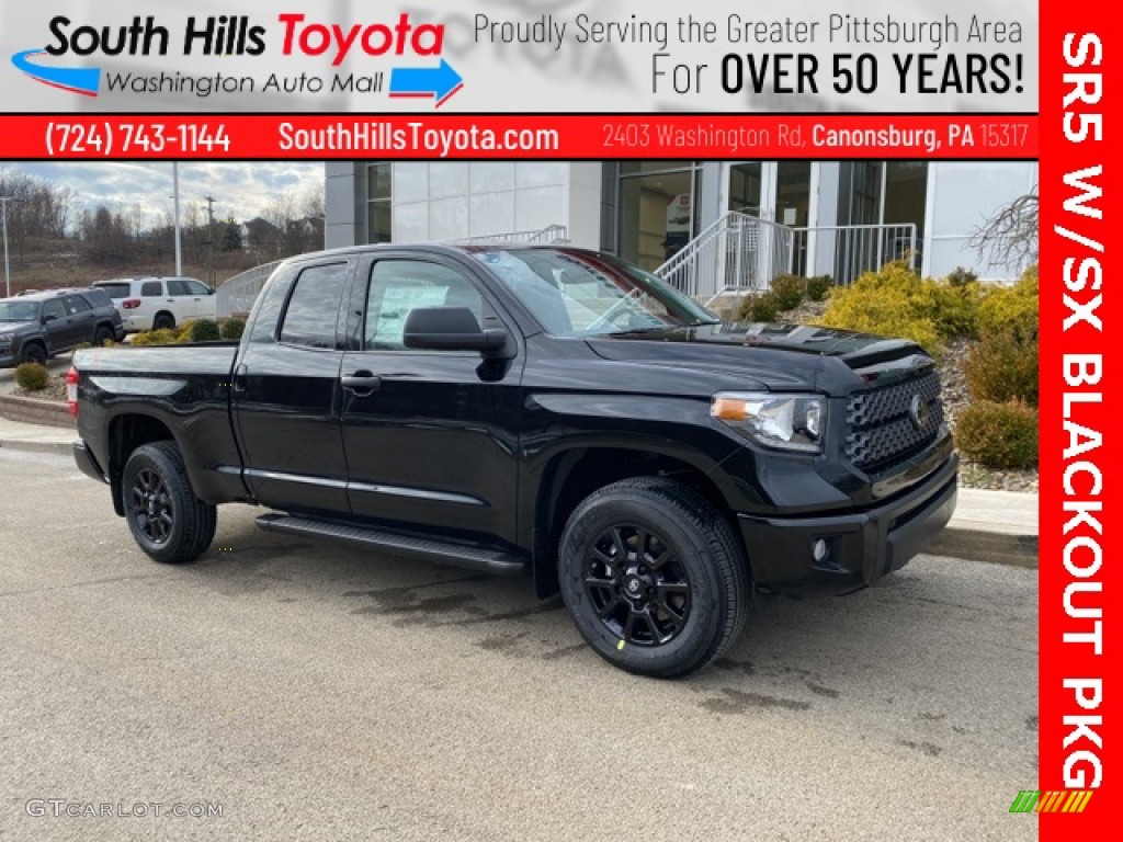 2021 Tundra SR Double Cab 4x4 - Midnight Black Metallic / Graphite photo #1