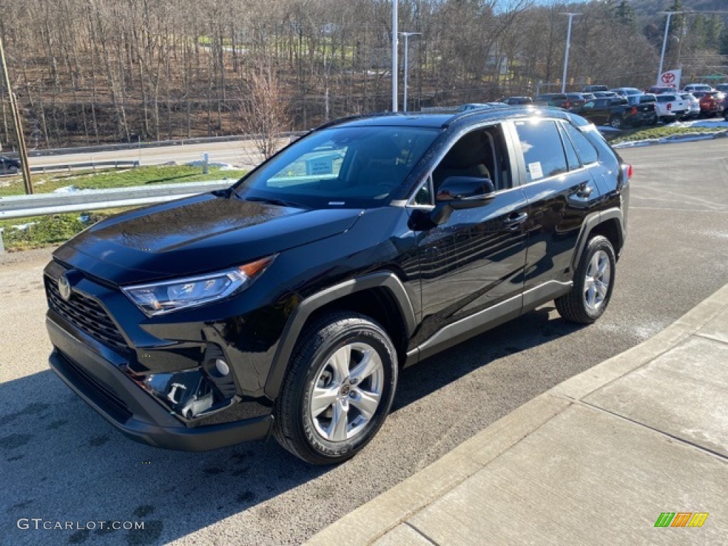 2021 RAV4 XLE AWD - Midnight Black Metallic / Black photo #13