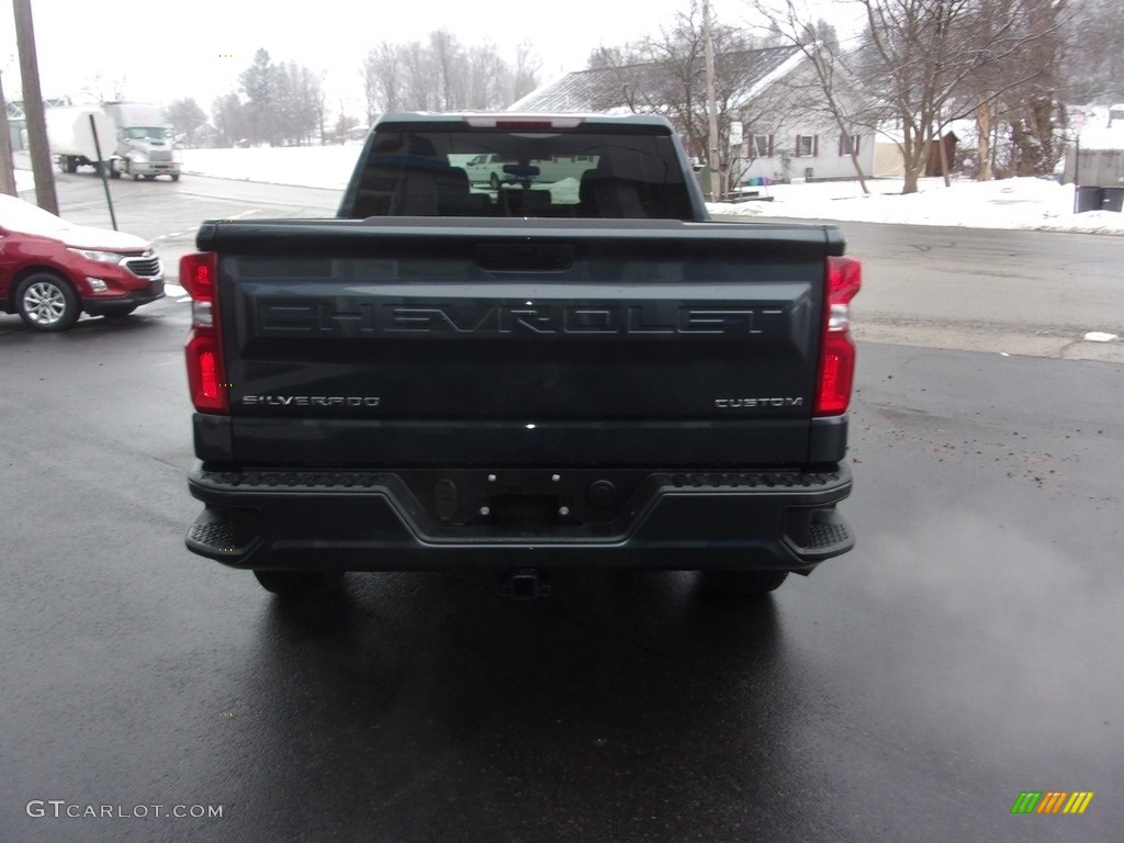 2021 Silverado 1500 Custom Double Cab 4x4 - Shadow Gray Metallic / Jet Black photo #5