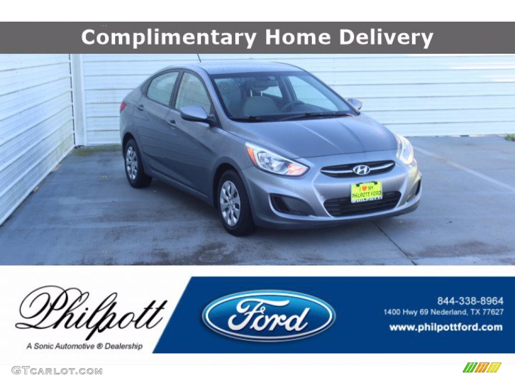 2016 Accent SE Sedan - Triathlon Gray / Gray photo #1