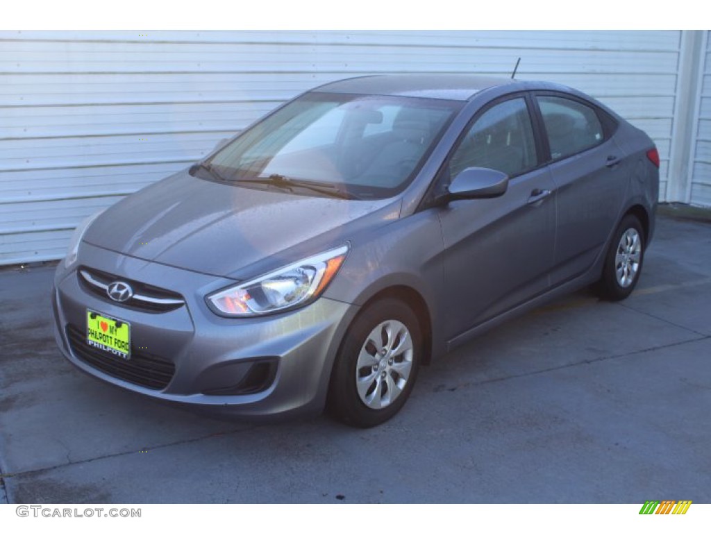 2016 Accent SE Sedan - Triathlon Gray / Gray photo #4