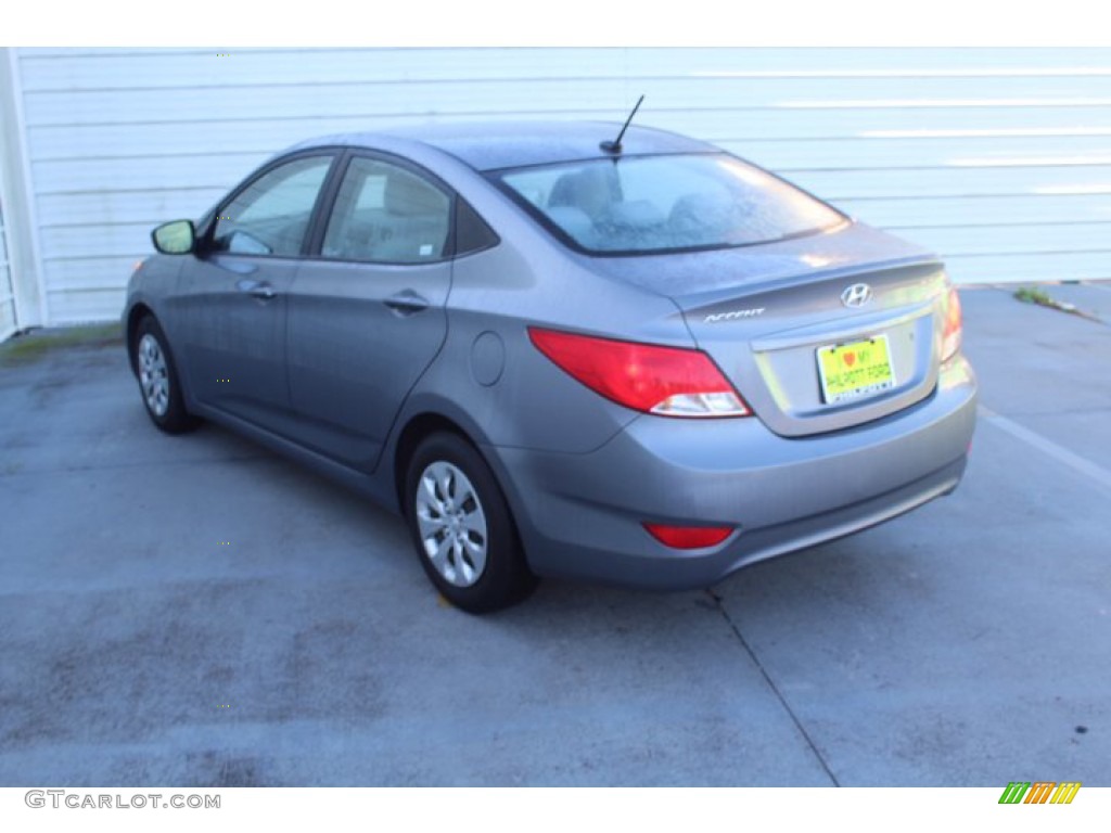 2016 Accent SE Sedan - Triathlon Gray / Gray photo #7
