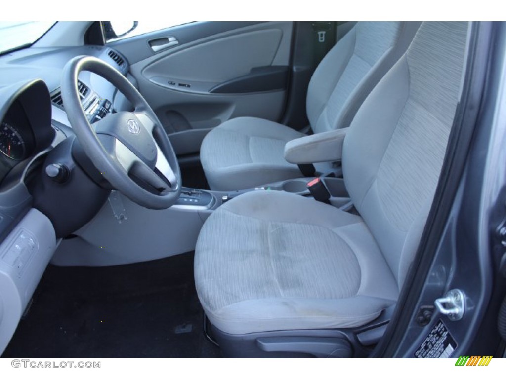 2016 Accent SE Sedan - Triathlon Gray / Gray photo #12