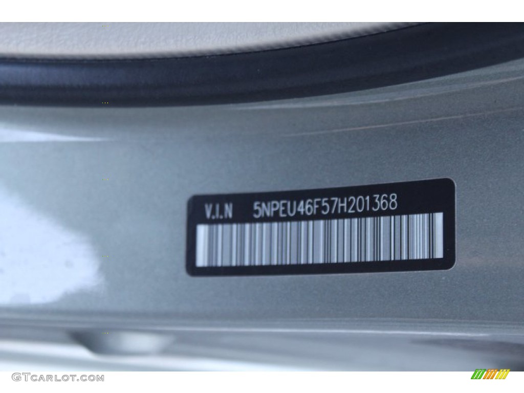 2007 Sonata SE V6 - Steel Gray / Gray photo #27