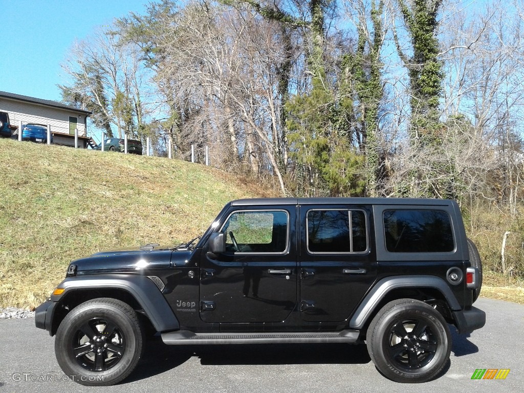 2020 Wrangler Unlimited Altitude 4x4 - Black / Black photo #1