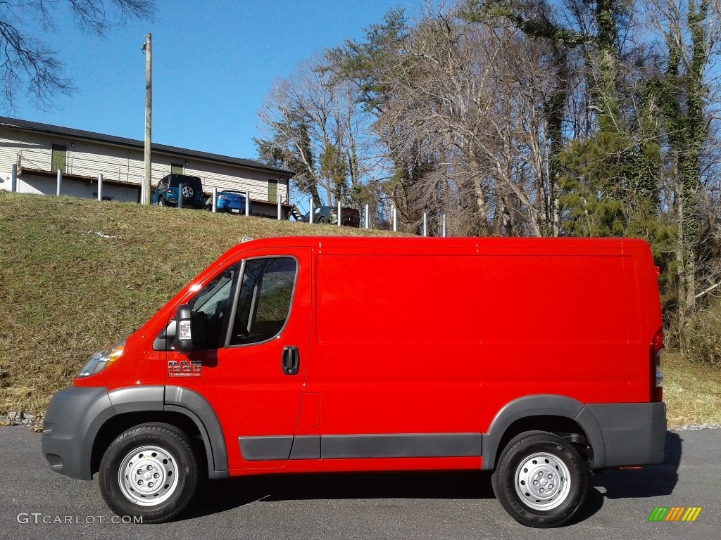 2018 ProMaster 1500 Low Roof Cargo Van - Flame Red / Black photo #1