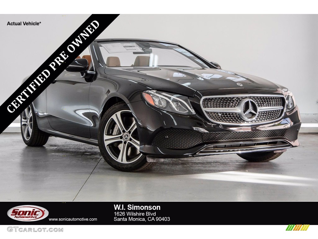 2018 E 400 Convertible - Black / Saddle Brown/Black photo #1