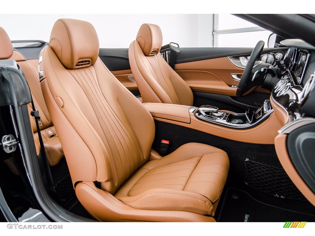 Saddle Brown/Black Interior 2018 Mercedes-Benz E 400 Convertible Photo #140693307