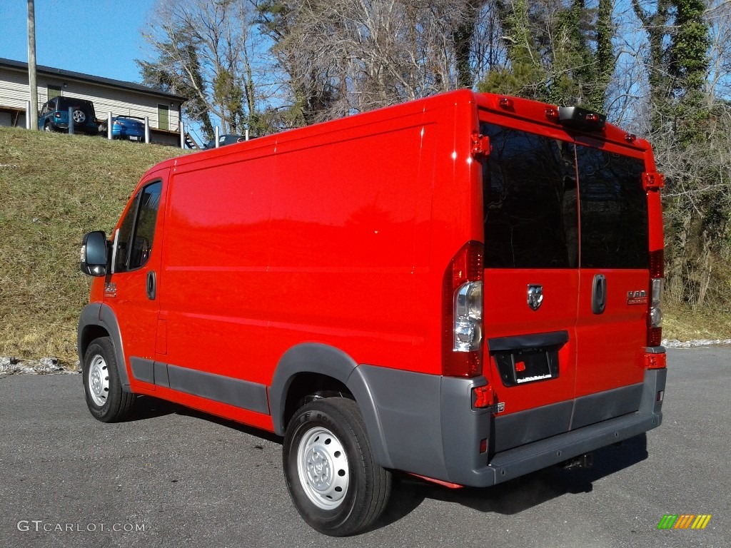 2018 ProMaster 1500 Low Roof Cargo Van - Flame Red / Black photo #8