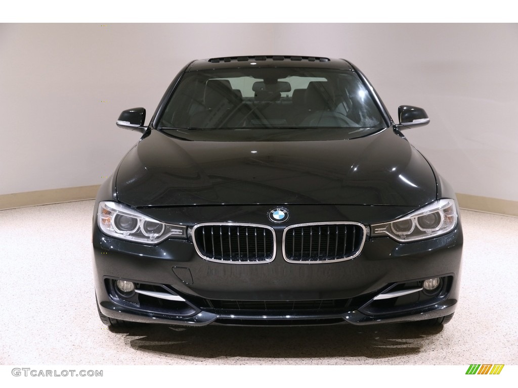 2014 3 Series 328i xDrive Sedan - Black Sapphire Metallic / Black photo #2