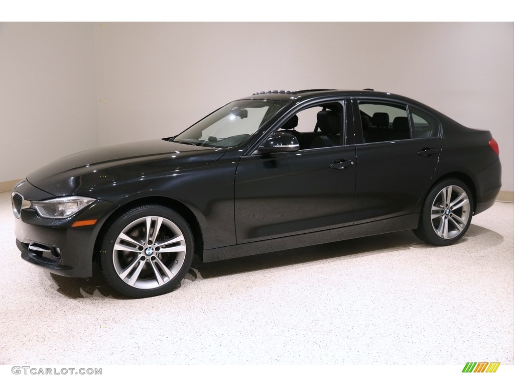 2014 3 Series 328i xDrive Sedan - Black Sapphire Metallic / Black photo #3