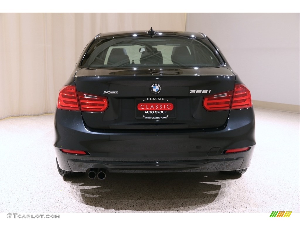 2014 3 Series 328i xDrive Sedan - Black Sapphire Metallic / Black photo #19