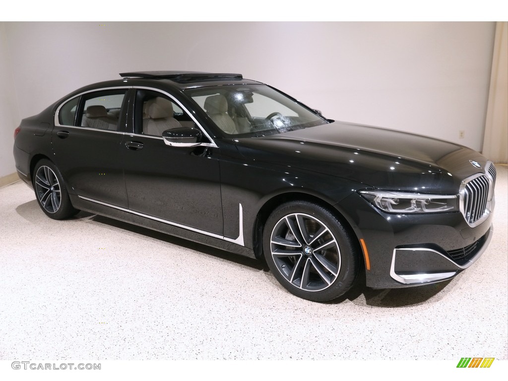 2020 7 Series 750i xDrive Sedan - Black Sapphire Metallic / Ivory White/Black photo #1