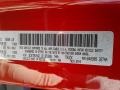  2018 ProMaster 1500 Low Roof Cargo Van Flame Red Color Code PR4