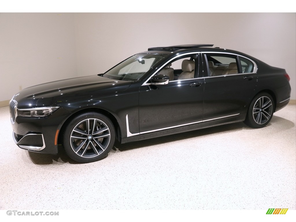 2020 7 Series 750i xDrive Sedan - Black Sapphire Metallic / Ivory White/Black photo #3