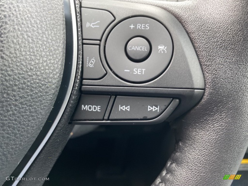 2021 Toyota RAV4 XSE AWD Hybrid Black Steering Wheel Photo #140698094