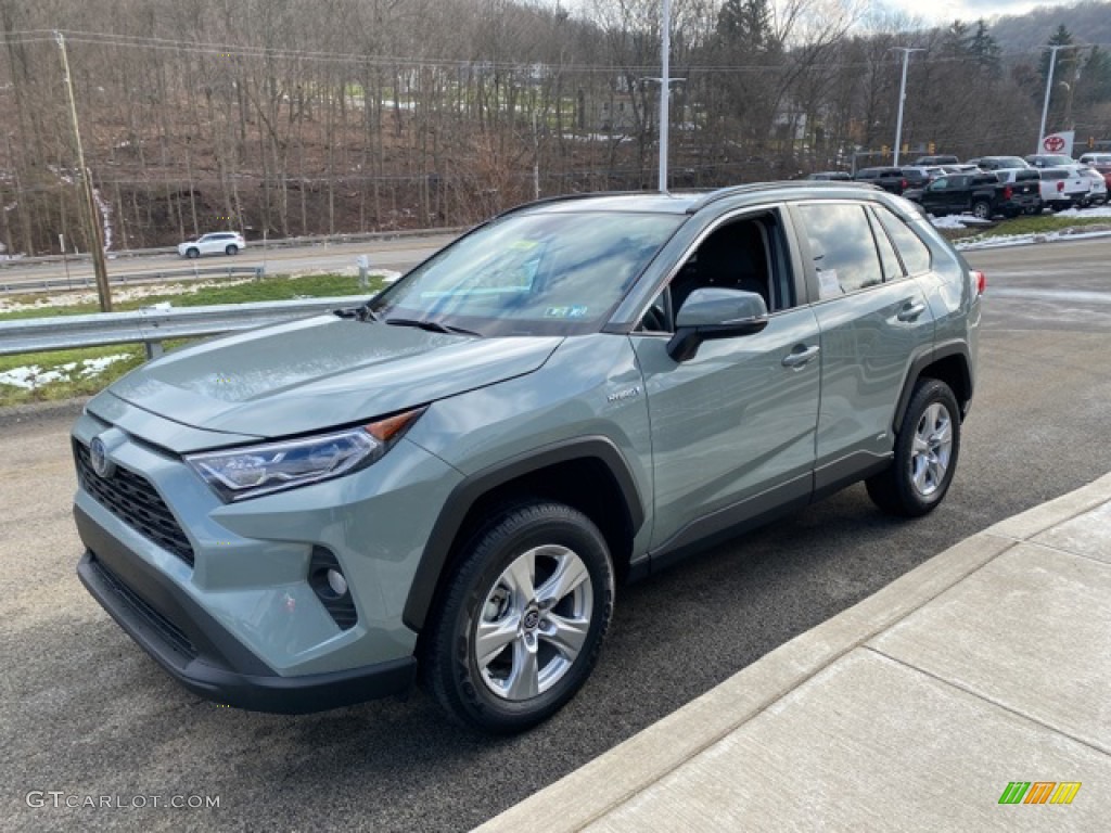 2021 RAV4 XLE AWD Hybrid - Lunar Rock / Black photo #13