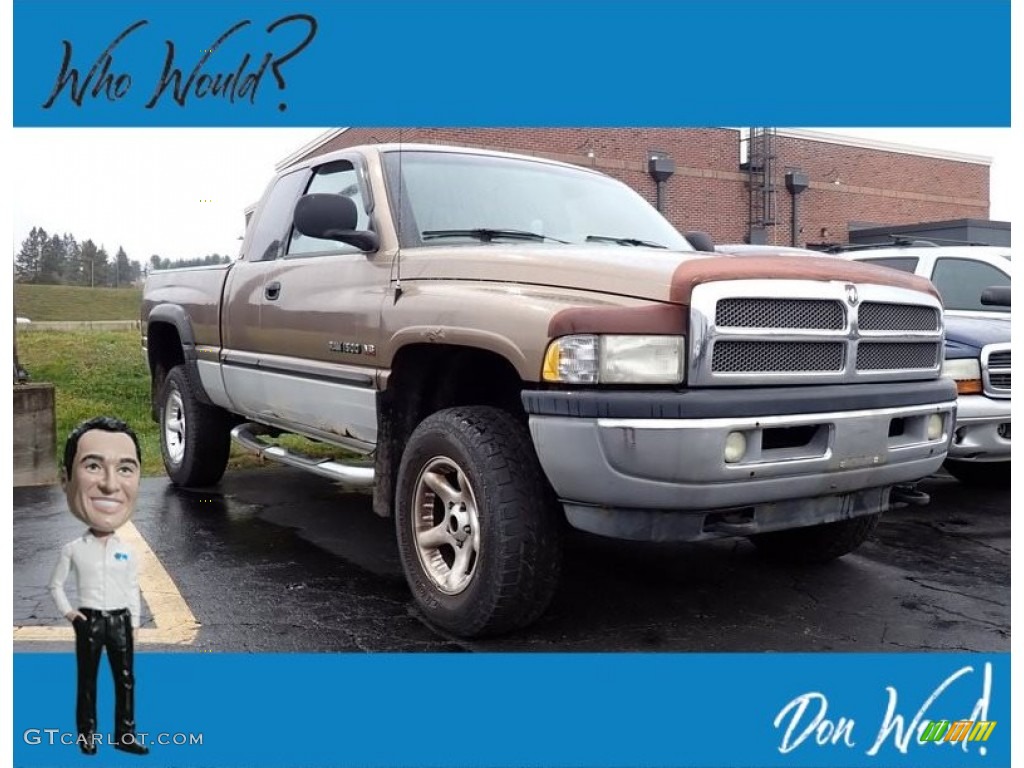 2000 Ram 1500 SLT Extended Cab 4x4 - Sierra Bronze Pearlcoat / Camel/Tan photo #1