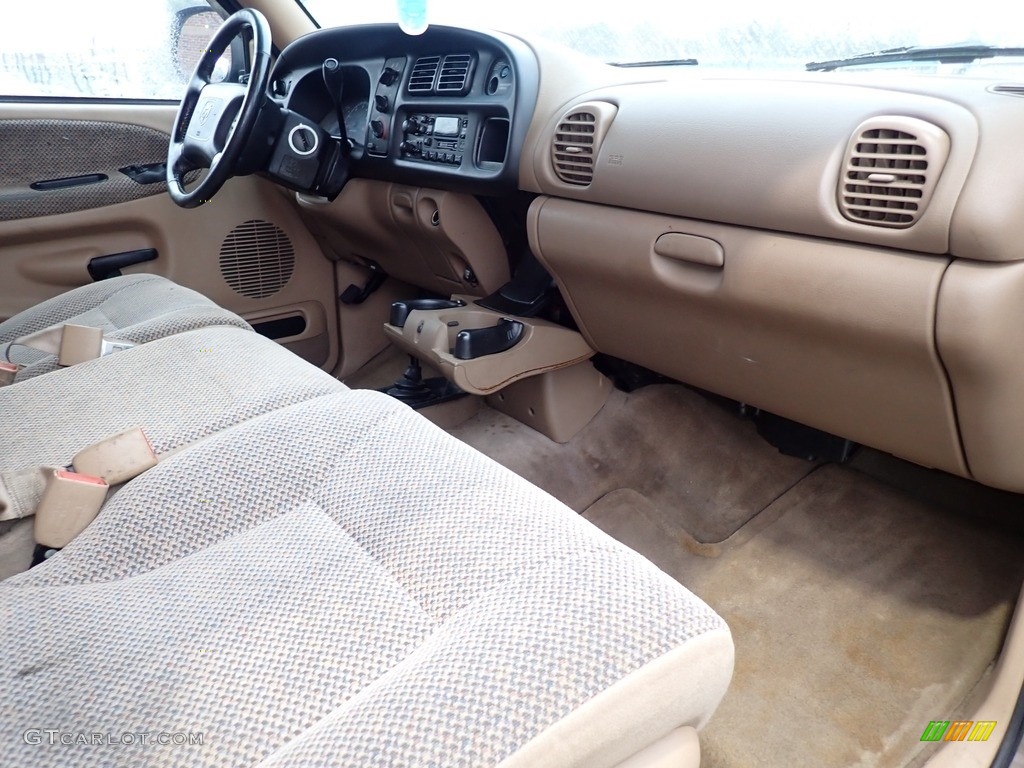 2000 Dodge Ram 1500 SLT Extended Cab 4x4 Camel/Tan Dashboard Photo #140699274