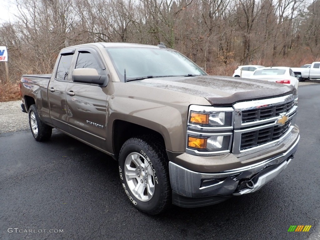 2015 Silverado 1500 LT Double Cab 4x4 - Brownstone Metallic / Jet Black photo #5