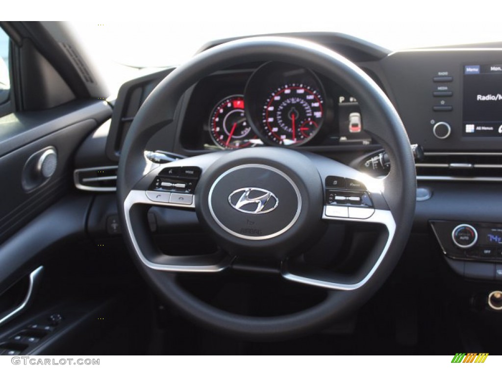 2021 Elantra SEL - Fluid Metal / Black photo #22