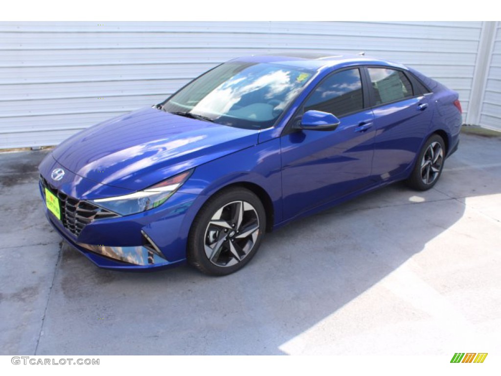 2021 Elantra SEL - Intense Blue / Medium Gray photo #4