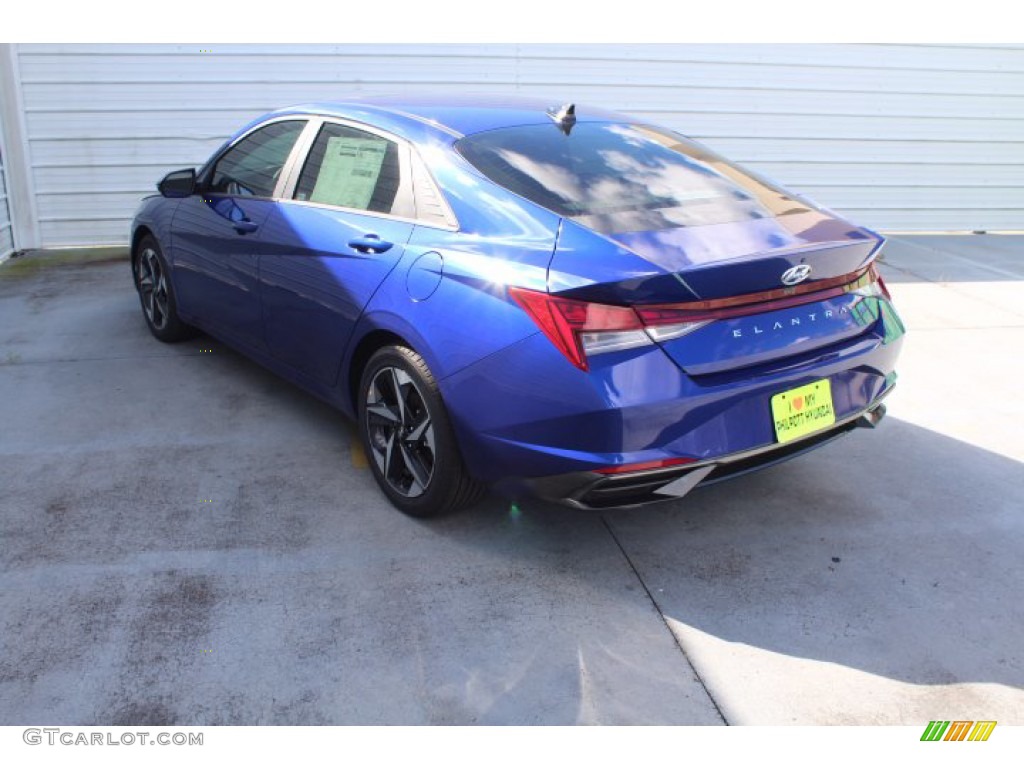 2021 Elantra SEL - Intense Blue / Medium Gray photo #6
