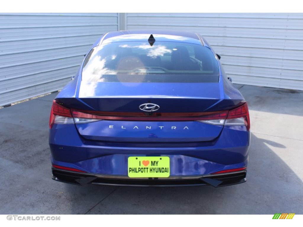 2021 Elantra SEL - Intense Blue / Medium Gray photo #7