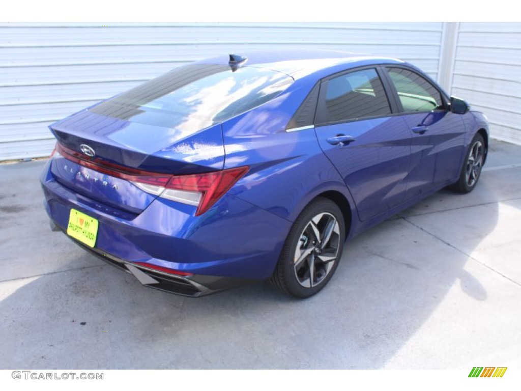 2021 Elantra SEL - Intense Blue / Medium Gray photo #8