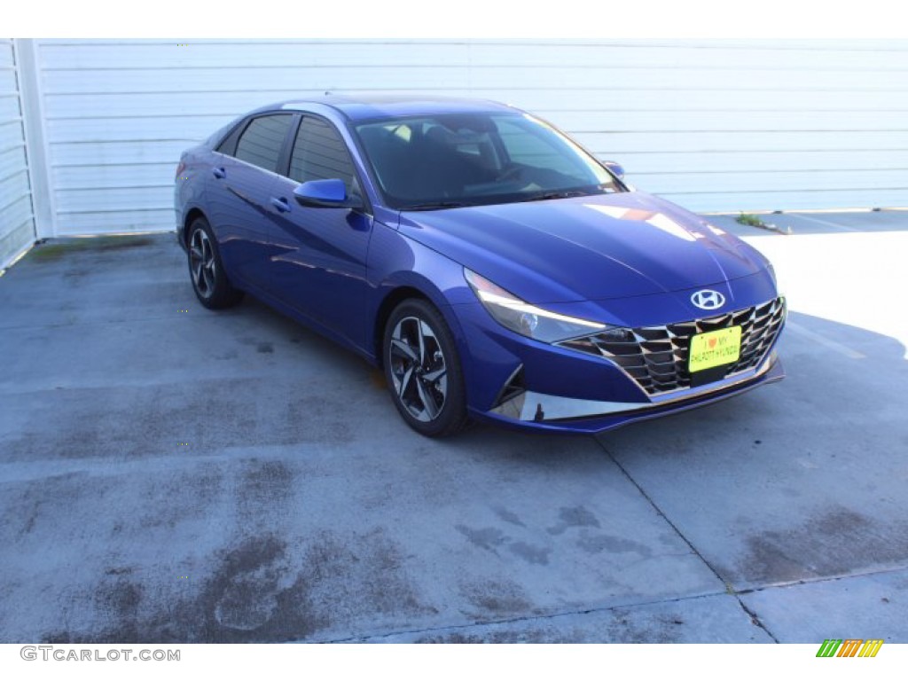 2021 Elantra SEL - Intense Blue / Black photo #2