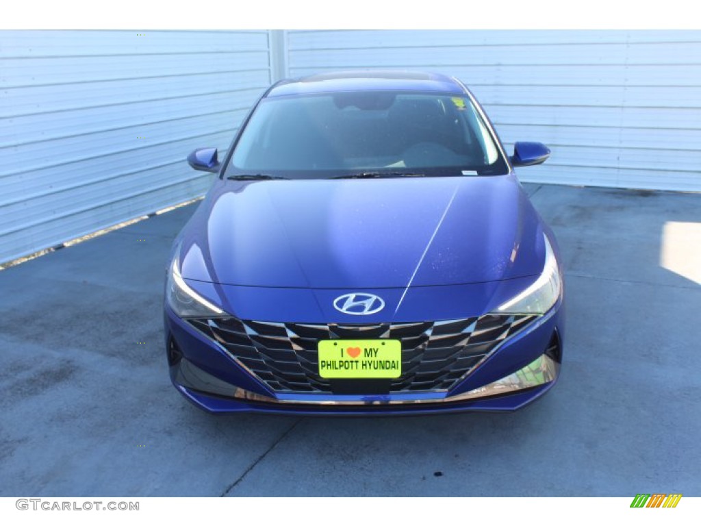 2021 Elantra SEL - Intense Blue / Black photo #3