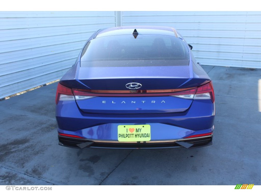 2021 Elantra SEL - Intense Blue / Black photo #7