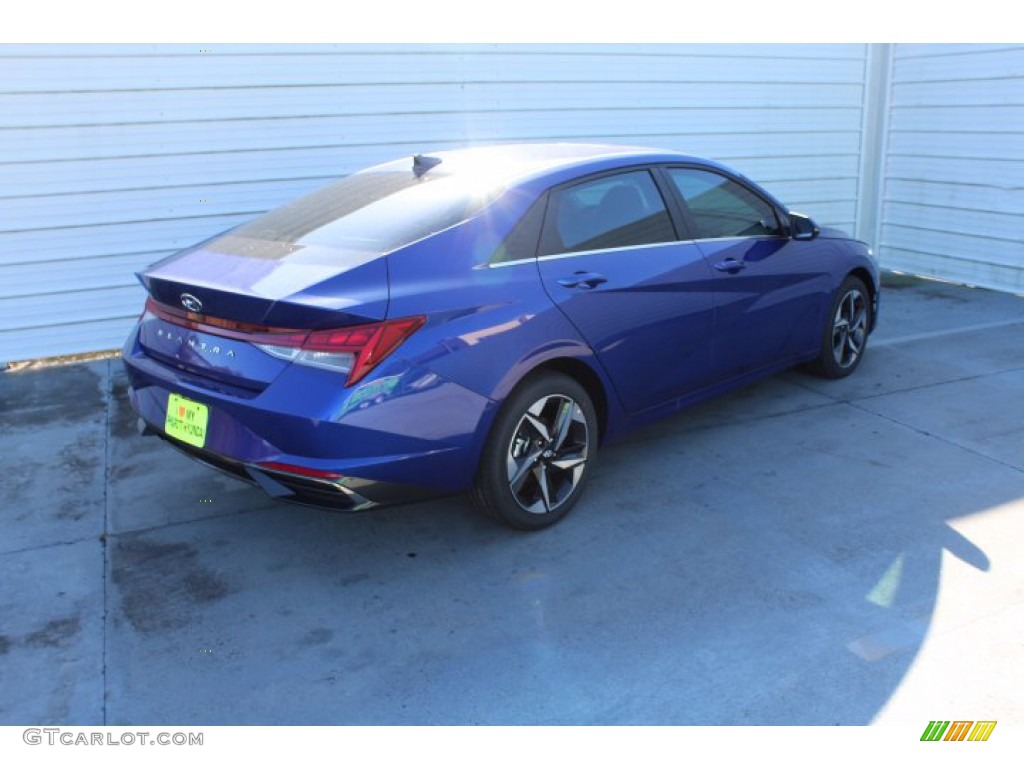 2021 Elantra SEL - Intense Blue / Black photo #8