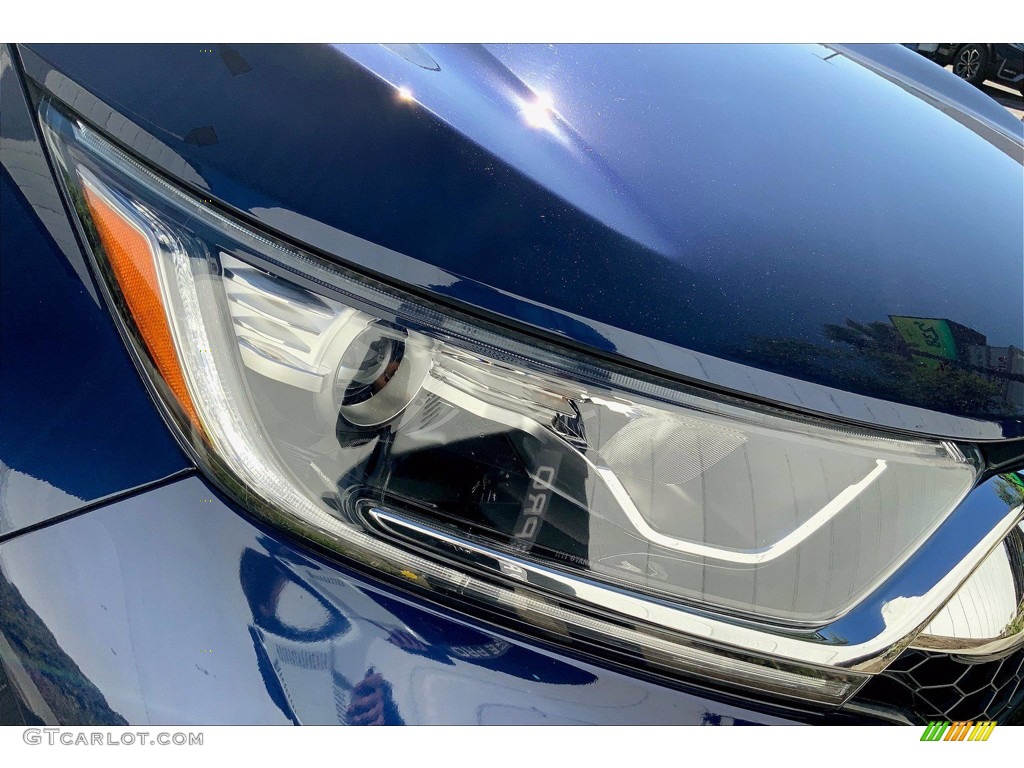 2019 CR-V EX - Obsidian Blue Pearl / Gray photo #29