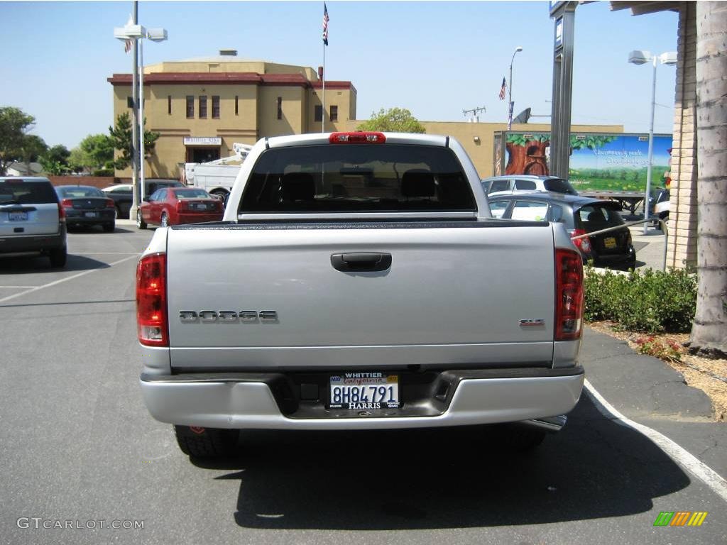 2003 Ram 1500 SLT Quad Cab - Bright Silver Metallic / Dark Slate Gray photo #6